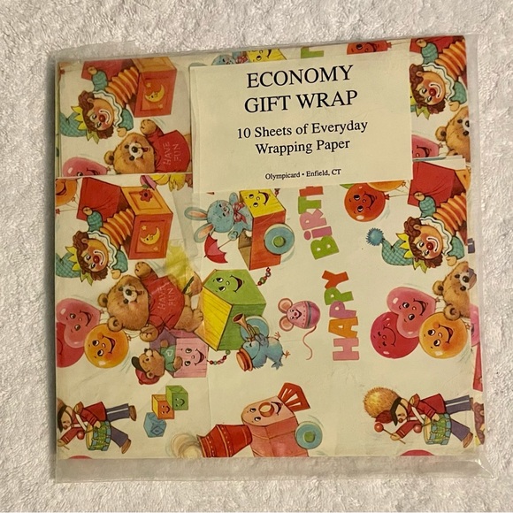 Vintage pack of unused, wrapping paper - Olympicard* - Picture 1 of 3